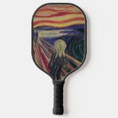 De vertoning van Edvard Munch,  expressionisme Pickleball Paddle (Achterkant)