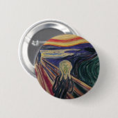 De vertoning van Edvard Munch,  expressionisme Ronde Button 5,7 Cm (Voorkant /achterkant)