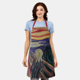 De vertoning van Edvard Munch, expressionisme Schort