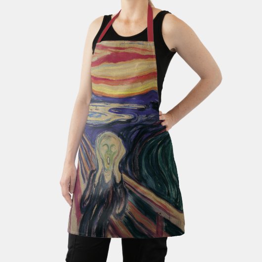 De vertoning van Edvard Munch, expressionisme Schort (Insitu)