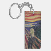 De vertoning van Edvard Munch, expressionisme Sleutelhanger (Voorkant Links)