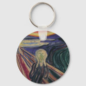 De vertoning van Edvard Munch,  expressionisme Sleutelhanger (Voorkant)