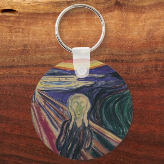 De vertoning van Edvard Munch,  expressionisme Sleutelhanger (Voorkant)