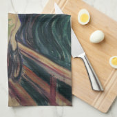 De vertoning van Edvard Munch,  expressionisme Theedoek (Quarter Fold)
