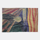 De vertoning van Edvard Munch,  expressionisme Theedoek (Horizontaal)