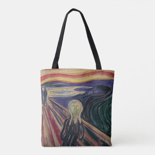De vertoning van Edvard Munch, expressionisme Tote Bag (Achterkant)