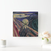 De vertoning van Edvard Munch,  expressionisme Vierkante Klok (Huis)