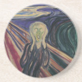 De vertoning van Edvard Munch,  expressionisme Zandsteen Onderzetter (Voorkant)