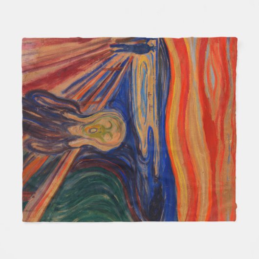 De vertoning van Edvard Munch Fleece Deken (Voorkant (Horizontaal))
