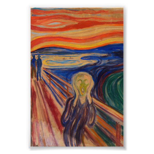 De vertoning van Edvard Munch Foto Afdruk (Voorkant)