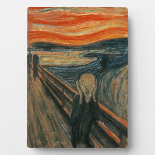 De vertoning van Edvard Munch Fotoplaat (voorkant)
