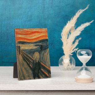 De vertoning van Edvard Munch Fotoplaat