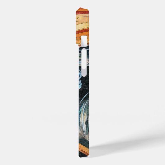 De vertoning van Edvard Munch Funny Speech Bubble Case-Mate iPhone Case (Achterkant / Links)