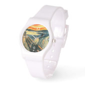 De vertoning van Edvard Munch Horloge (Angle)