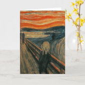De vertoning van Edvard Munch Kaart (Gele Bloem)