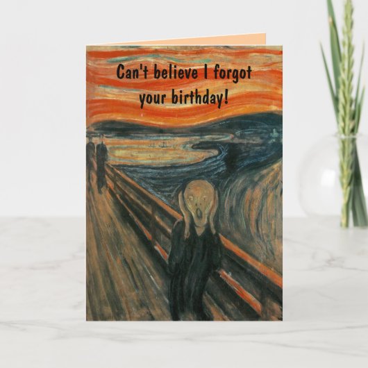 De vertoning van Edvard Munch Kaart (Voorkant)