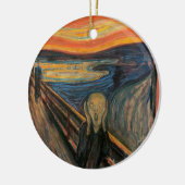 De vertoning van Edvard Munch Keramisch Ornament (Links)