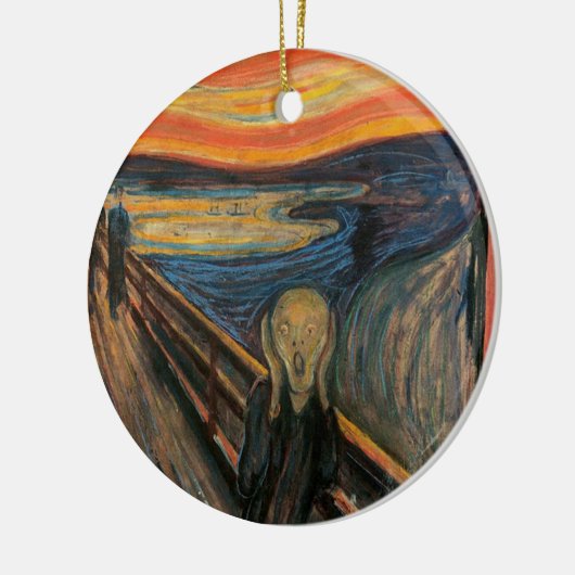 De vertoning van Edvard Munch Keramisch Ornament (Links)