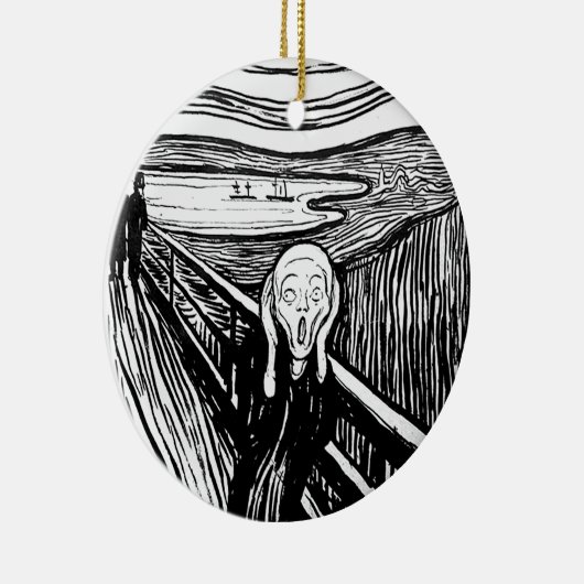 De vertoning van Edvard Munch Keramisch Ornament (Rechts)
