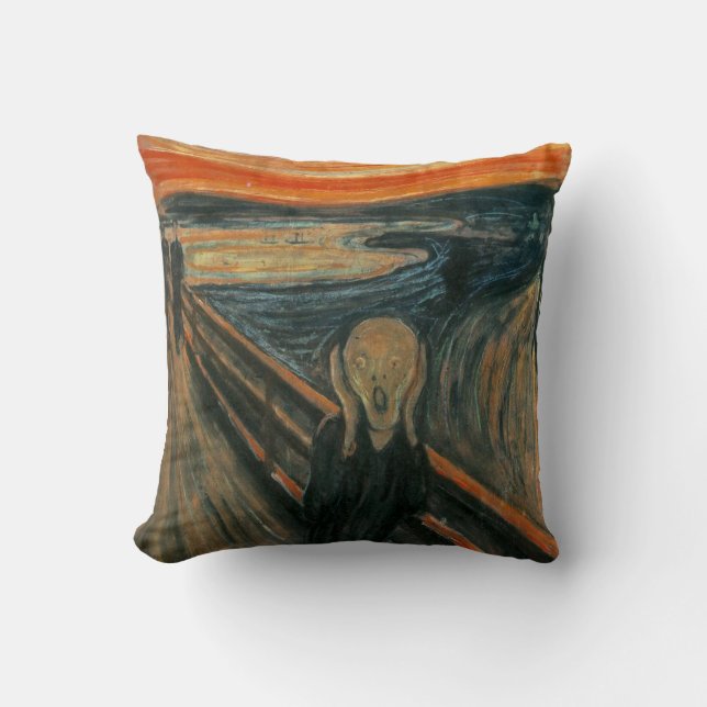 De vertoning van Edvard Munch Kussen (Voorkant)