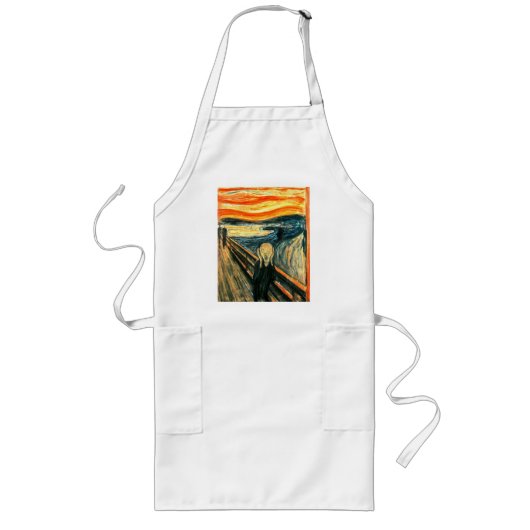 De vertoning van Edvard Munch Lang Schort (Voorkant)