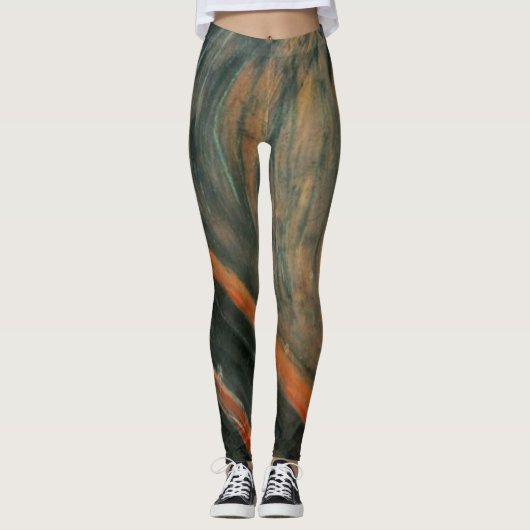 De vertoning van Edvard Munch Leggings (Voorkant)