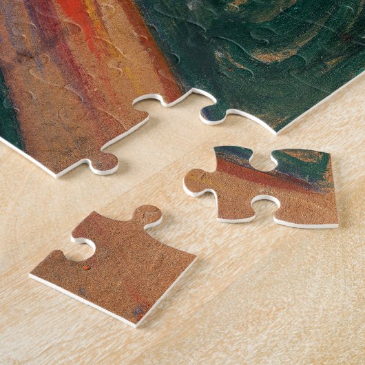 De vertoning van Edvard Munch Legpuzzel (Zijkant)