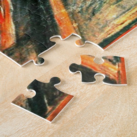 De vertoning van Edvard Munch Legpuzzel (Zijkant)