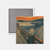 De vertoning van Edvard Munch Magneet (Voorkant / Achterkant)