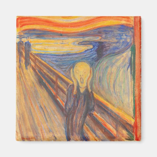 De vertoning van Edvard Munch Magneet (Voorkant)