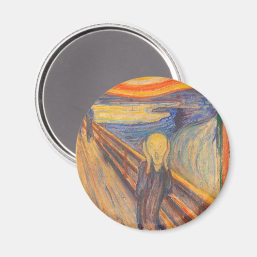 De vertoning van Edvard Munch Magneet (Voorkant / Achterkant)