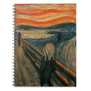 De vertoning van Edvard Munch Notitieboek