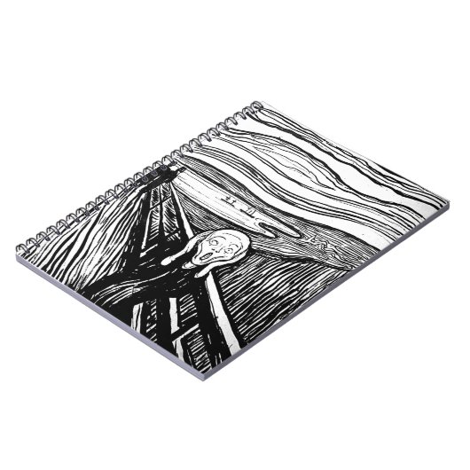 De vertoning van Edvard Munch Notitieboek (Linkerzijde)