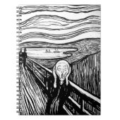 De vertoning van Edvard Munch Notitieboek (Voorkant)