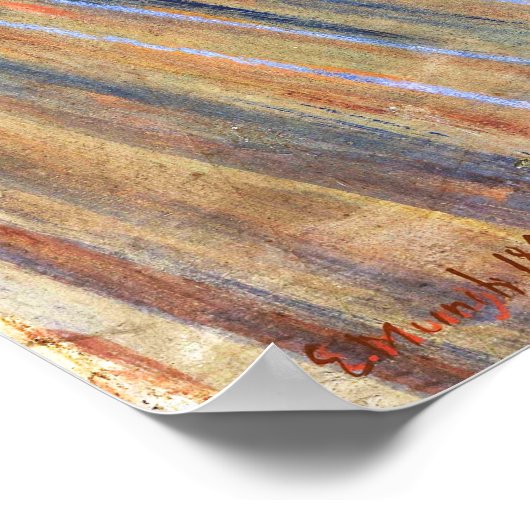 De vertoning van Edvard Munch Poster (Hoek)