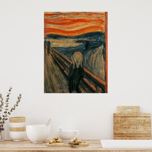 De vertoning van Edvard Munch Poster (Keuken)