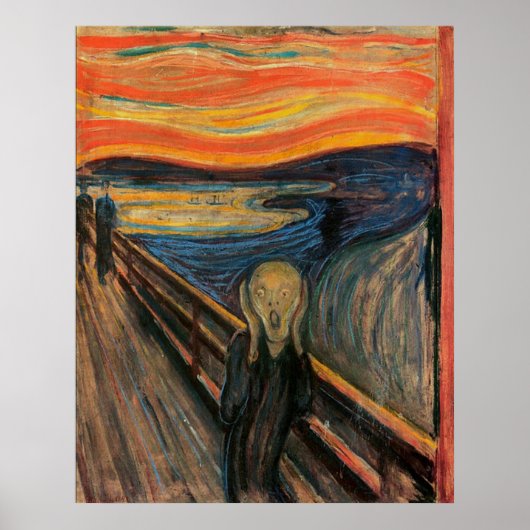 De vertoning van Edvard Munch Poster (Voorkant)