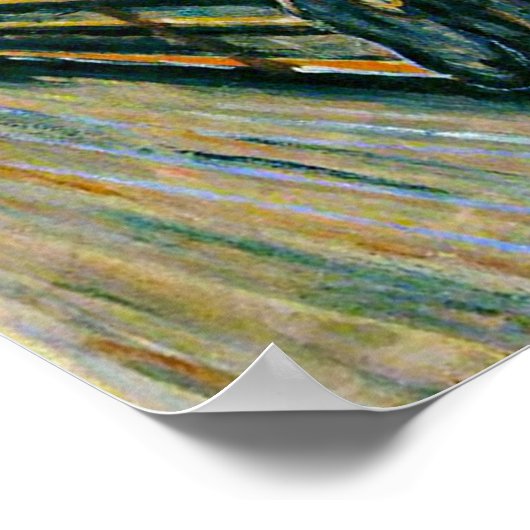 De vertoning van Edvard Munch Poster (Hoek)