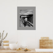 De vertoning van Edvard Munch Poster (Keuken)