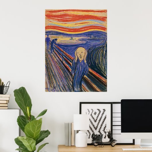 De vertoning van Edvard Munch Poster (Thuiskantoor)