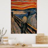 De vertoning van Edvard Munch Poster (Keuken)