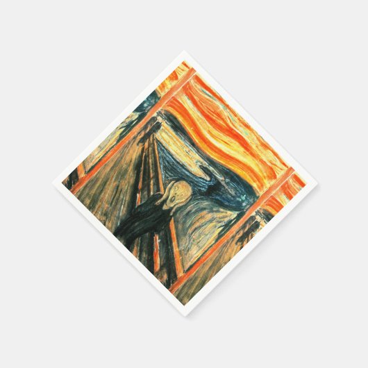 De vertoning van Edvard Munch Servetten (Hoek)