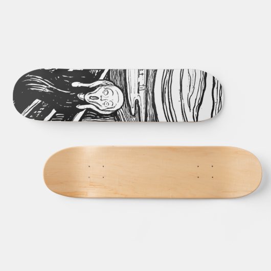 De vertoning van Edvard Munch Skateboard (Horizontaal)