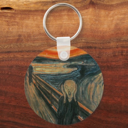 De vertoning van Edvard Munch Sleutelhanger (Voorkant)