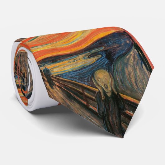 De vertoning van Edvard Munch Stropdas (Opgerold)