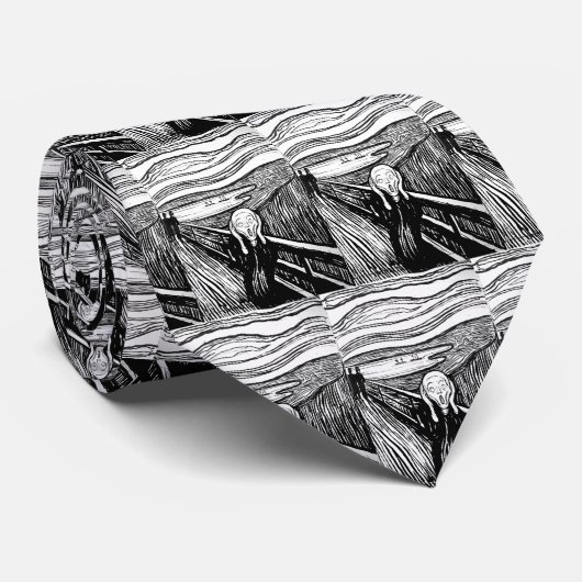 De vertoning van Edvard Munch Stropdas (Opgerold)