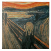 De vertoning van Edvard Munch Tegeltje (Voorkant)