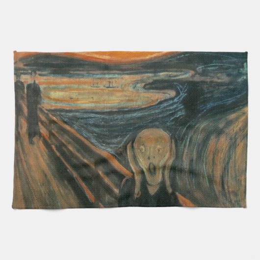 De vertoning van Edvard Munch Theedoek (Horizontaal)