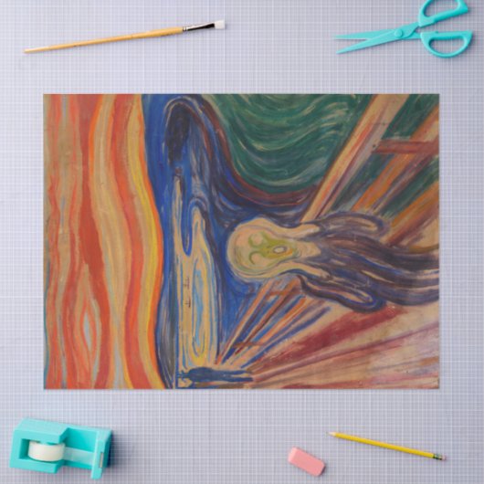 De vertoning van Edvard Munch Tissuepapier (Craft)