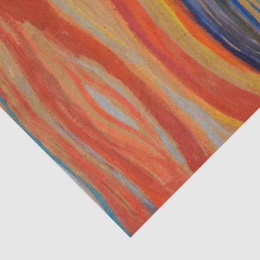 De vertoning van Edvard Munch Tissuepapier (Detail)
